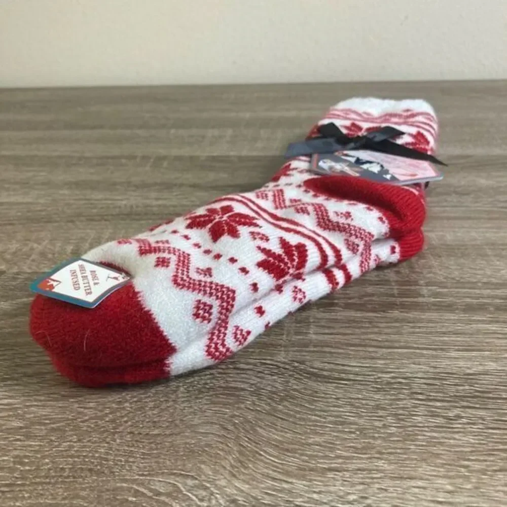 Aromasoles Socks Infused Rose Shea Butter Slipper‎ Lounge Womens One Size